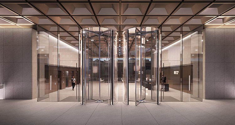 Revolving Glass Door